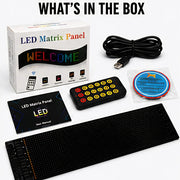 Flexible RGB LED Matrix Panel | Smart App Controlled Programmable Scrolling Text Display Sign
