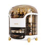 Luxury Large-Capacity Makeup Organizer | Dustproof Skincare Display Box with Drawers