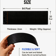 Flexible RGB LED Matrix Panel | Smart App Controlled Programmable Scrolling Text Display Sign