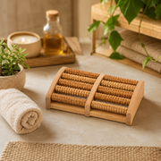 Wooden Foot Massager | Natural Roller Foot Massage