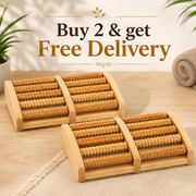 Wooden Foot Massager | Natural Roller Foot Massage