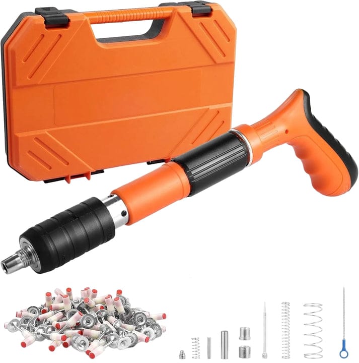 Manual Steel Nail Fastening Gun Kit | Portable Concrete & Wall Anchor Direct Fastening Tool